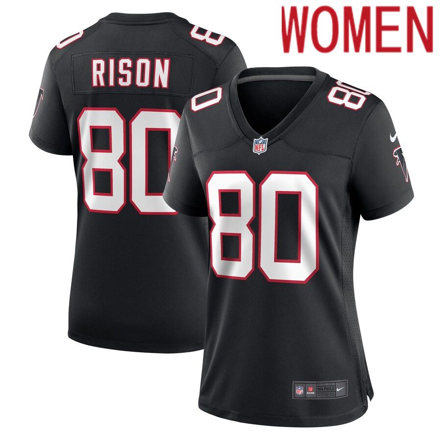 Women Atlanta Falcons 80 Andre Rison Nike Black Retired Player NFL Jersey